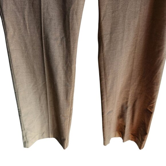 Ann Taylor Pants 14 Women's Tan The Trouser Mid Rise Office Career NEW - Picture 3 of 11